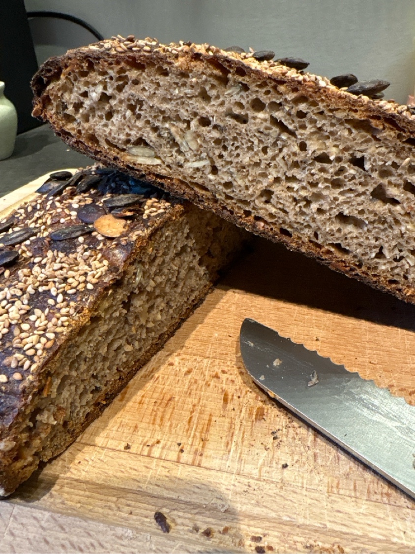 sauerteig kuerbiskernbrot
